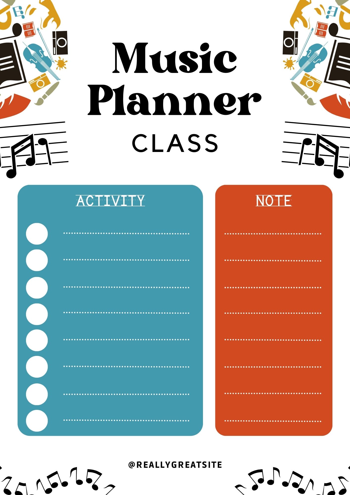 Music Practice Planner