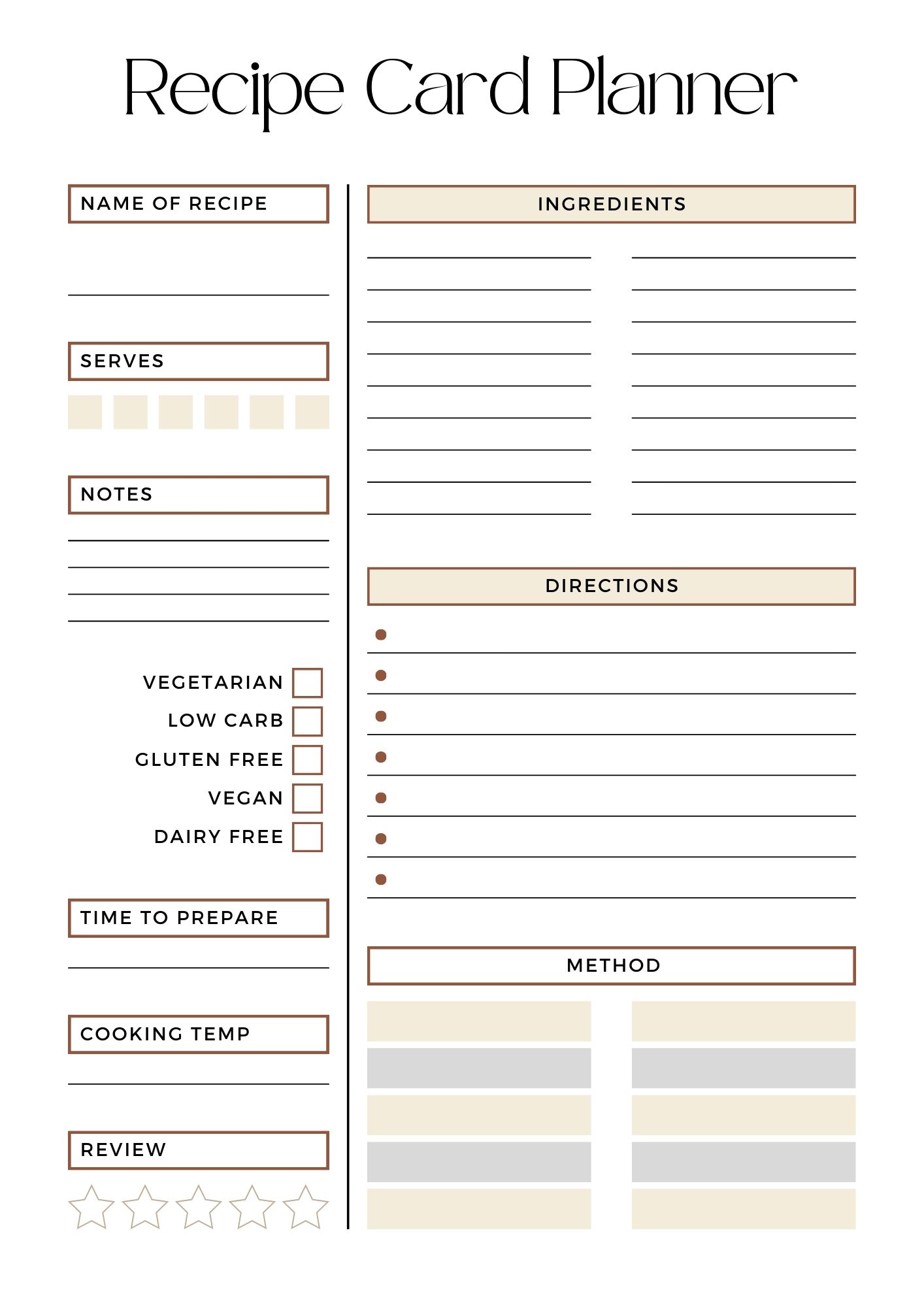 Recipe Collection Organizer