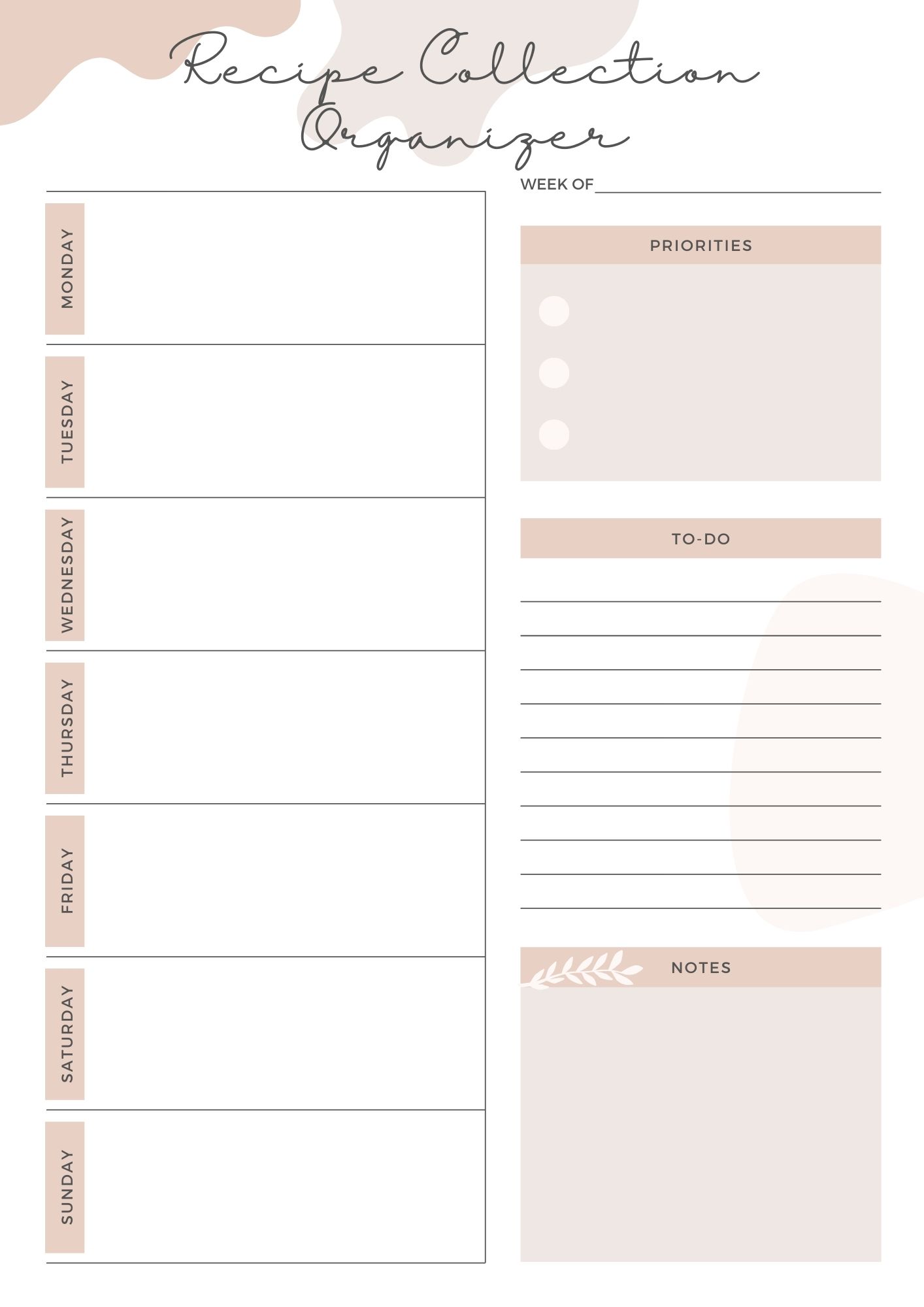 Knitting or Crochet Planner